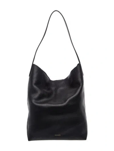 Pre-owned Mansur Gavriel Leather Tote In Black