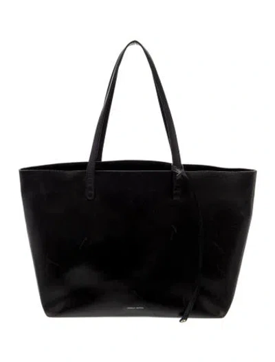 Pre-owned Mansur Gavriel Leather Tote In Black