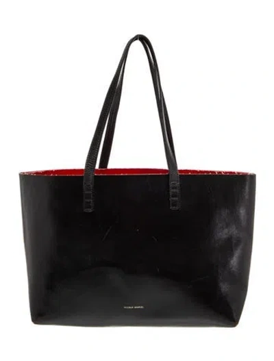 Pre-owned Mansur Gavriel Leather Tote In Black