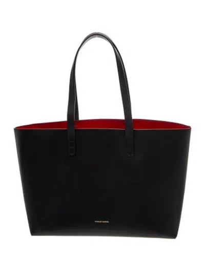 Pre-owned Mansur Gavriel Leather Tote In Black