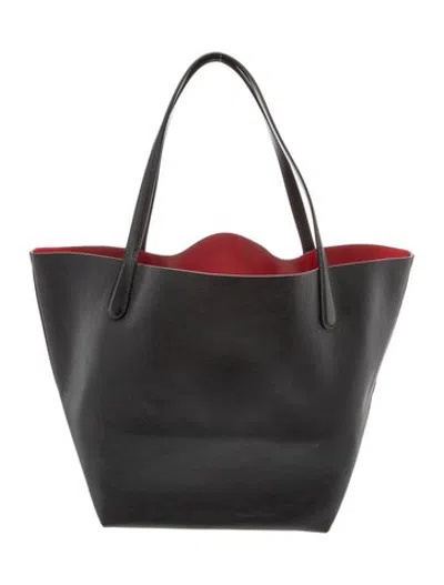Pre-owned Mansur Gavriel Leather Tote In Black