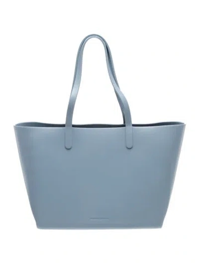 Pre-owned Mansur Gavriel Leather Tote In Blue