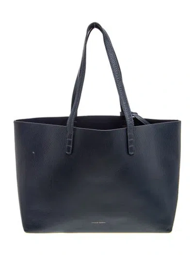 Pre-owned Mansur Gavriel Leather Tote In Blue