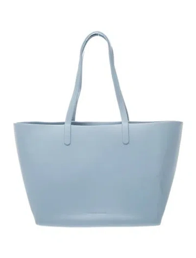 Pre-owned Mansur Gavriel Leather Tote In Blue