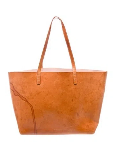 Pre-owned Mansur Gavriel Leather Tote In Brown