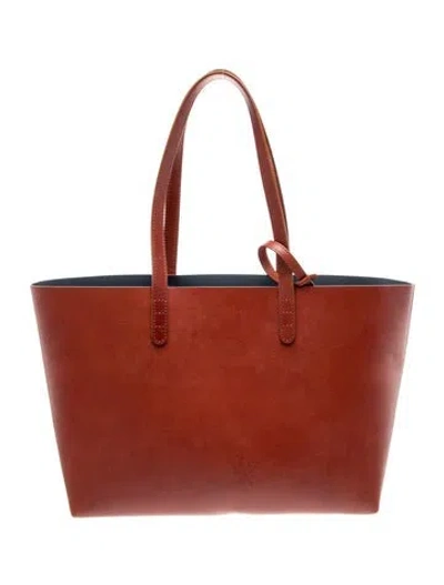 Pre-owned Mansur Gavriel Leather Tote In Brown