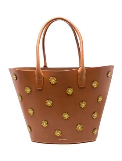 Pre-owned Mansur Gavriel Leather Tote In Brown