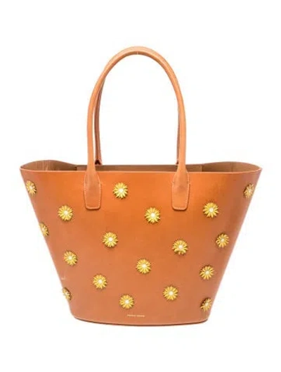 Pre-owned Mansur Gavriel Leather Tote In Brown