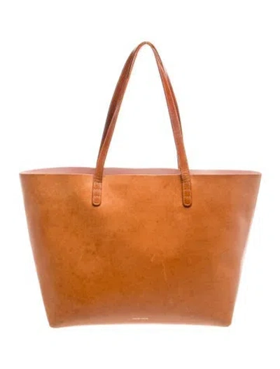 Pre-owned Mansur Gavriel Leather Tote In Brown