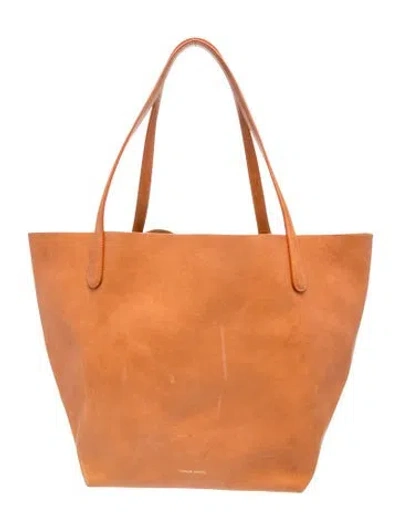 Pre-owned Mansur Gavriel Leather Tote In Brown