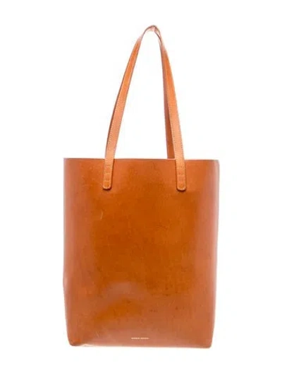 Pre-owned Mansur Gavriel Leather Tote In Brown