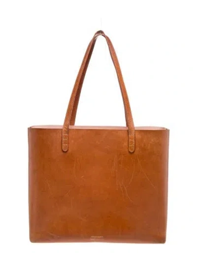 Pre-owned Mansur Gavriel Leather Tote In Brown