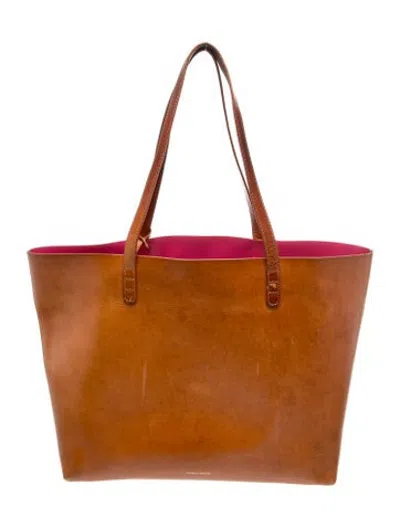 Pre-owned Mansur Gavriel Leather Tote In Brown