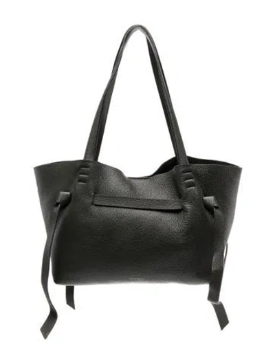 Pre-owned Mansur Gavriel Leather Tote In Gray