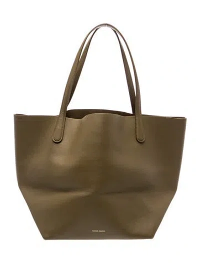 Pre-owned Mansur Gavriel Leather Tote In Green
