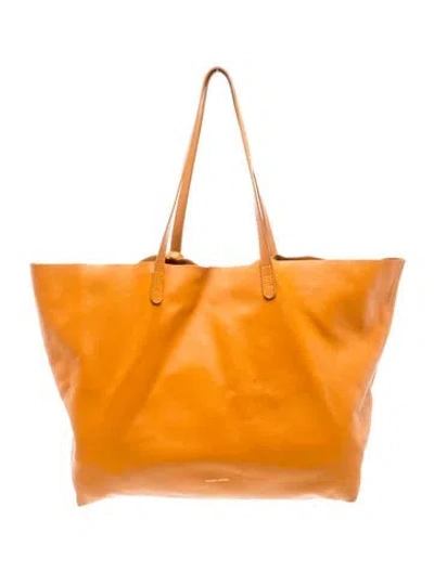 Pre-owned Mansur Gavriel Leather Tote In Orange