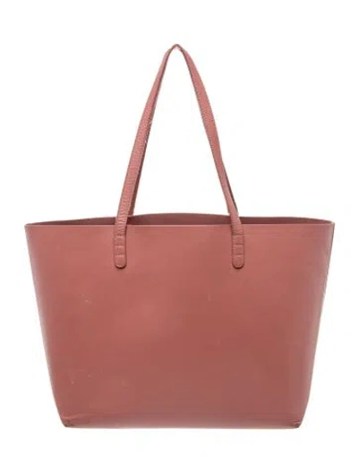 Pre-owned Mansur Gavriel Leather Tote In Pink
