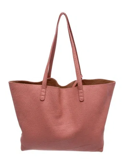 Pre-owned Mansur Gavriel Leather Tote In Pink
