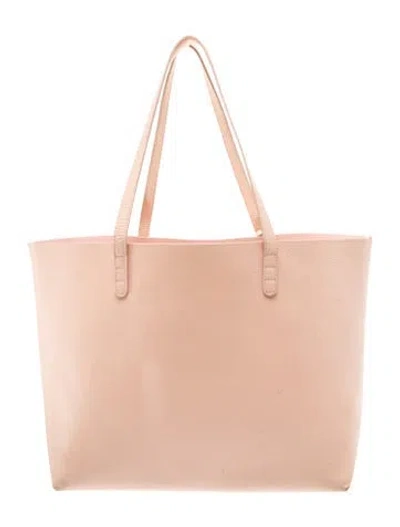 Pre-owned Mansur Gavriel Leather Tote In Pink