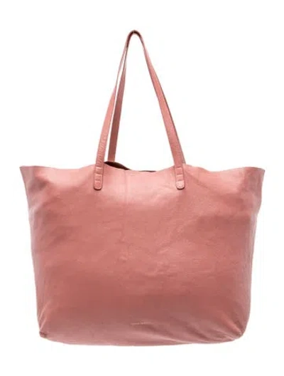 Pre-owned Mansur Gavriel Leather Tote In Pink