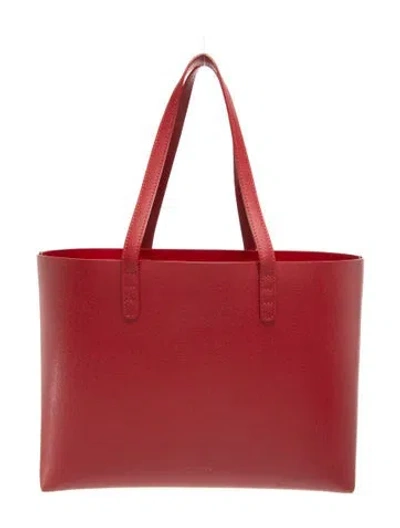 Pre-owned Mansur Gavriel Leather Tote In Pink