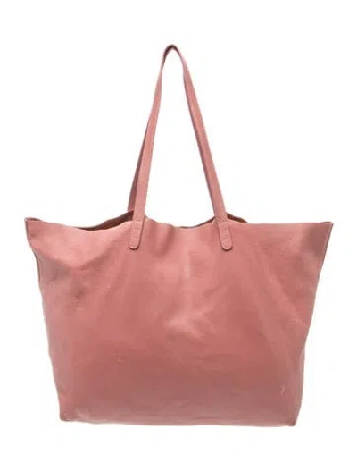 Pre-owned Mansur Gavriel Leather Tote In Pink
