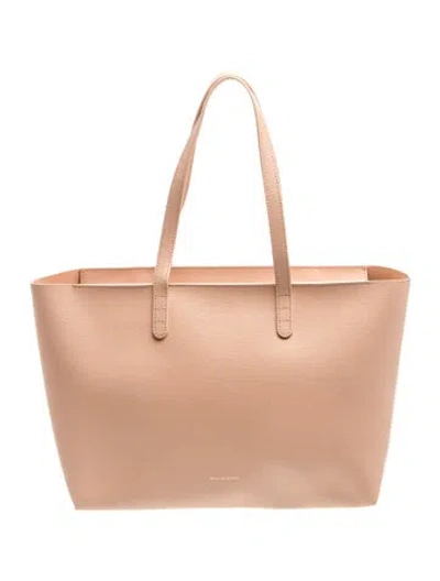 Pre-owned Mansur Gavriel Leather Tote In Pink