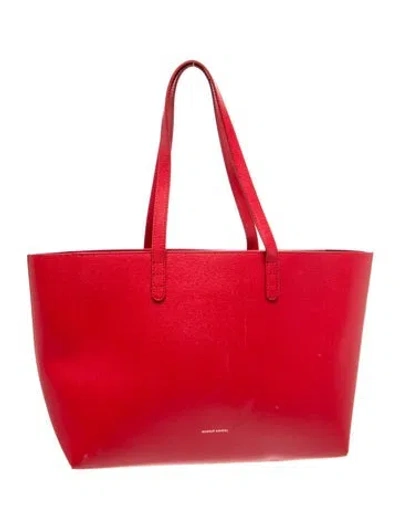 Pre-owned Mansur Gavriel Leather Tote In Red