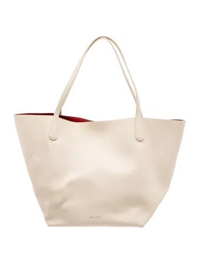 Pre-owned Mansur Gavriel Leather Tote W/ Tags In Neutrals
