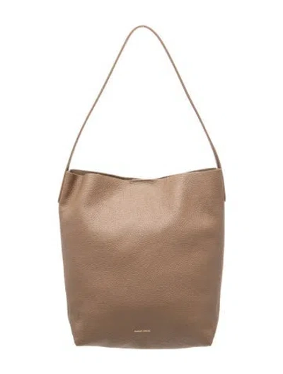 Pre-owned Mansur Gavriel Leather Tote W/ Tags In Neutrals