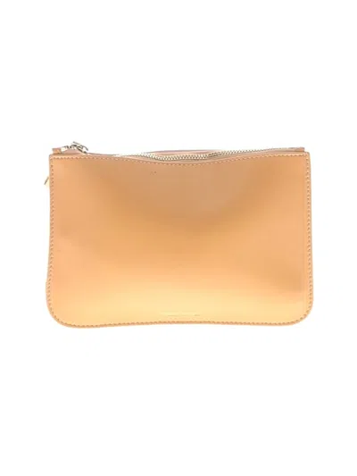 Pre-owned Mansur Gavriel Leather Wristlet In Gold
