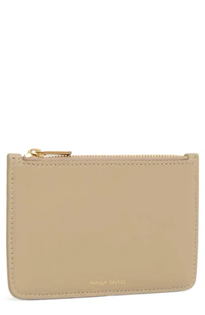 Mansur Gavriel Leather Zip Card Holder