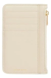 Mansur Gavriel Leather Zip Card Holder In Pink