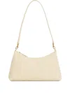 Mansur Gavriel Leather Zip-top Shoulder Bag In White