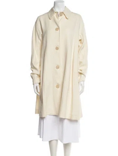 Pre-owned Mansur Gavriel Linen Coat In Neutral
