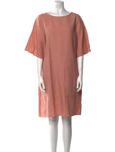 Pre-owned Mansur Gavriel Linen Knee-length Dress In Pink
