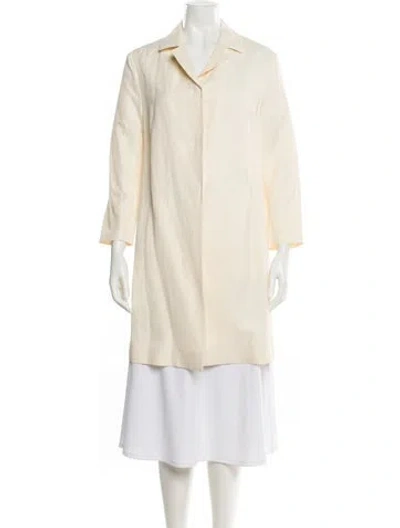 Pre-owned Mansur Gavriel Linen Trench Coat In Neutral