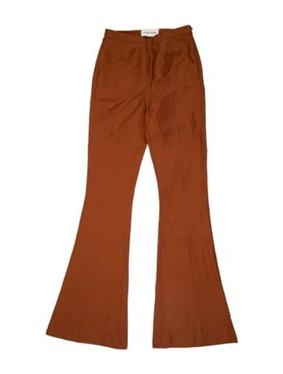 Pre-owned Mansur Gavriel Linen Wide Leg Pants W/ Tags In Multi