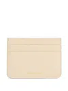 Mansur Gavriel Logo-detail Leather Card Holder In Neutral