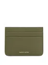 Mansur Gavriel Logo-plaque Leather Card Holder In Green