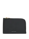 Mansur Gavriel Logo-plaque Leather Wallet In Black