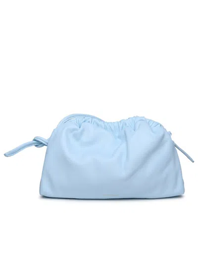 Mansur Gavriel Logo Stamp Mini Cloud Clutch Bag In Blue