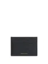 Mansur Gavriel Logo-stamp Pocket Card Holder In Black