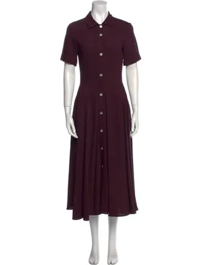 Pre-owned Mansur Gavriel Long Dress In Purple