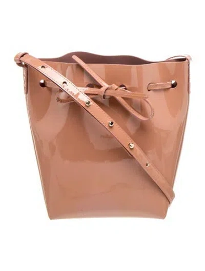 Pre-owned Mansur Gavriel Madras Bucket Bag In Pink