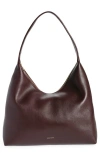 Mansur Gavriel Maxi Candy Leather Hobo Bag In Blue