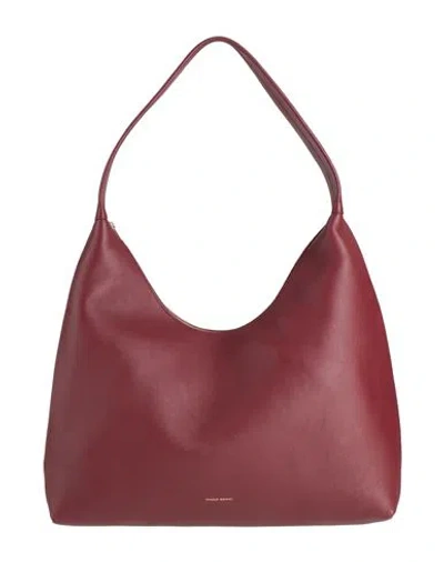 Mansur Gavriel Maxi Candy Woman Shoulder Bag Burgundy Size - Leather In Red