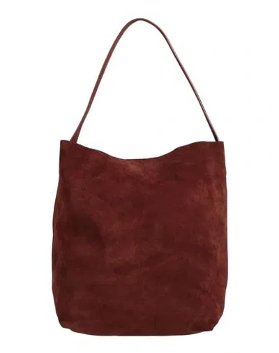 Mansur Gavriel Maxi Everyday Woman Shoulder Bag Brown Size - Leather