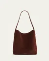 Mansur Gavriel Medium Everyday Suede Tote Bag In Chocolate