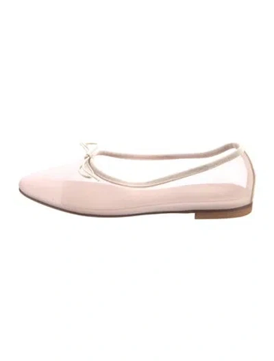 Pre-owned Mansur Gavriel Mesh Ballet Flats In Pink